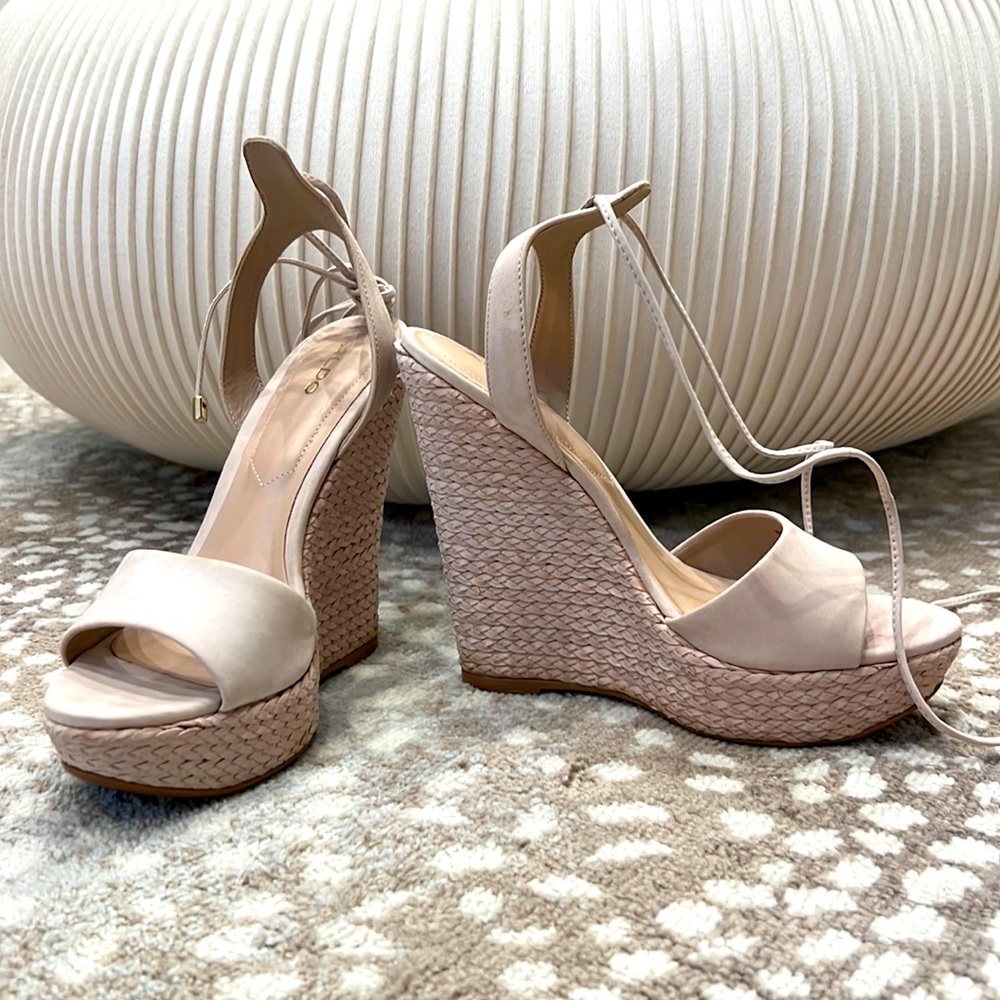 Aldo Lace-up Wedge Sandals